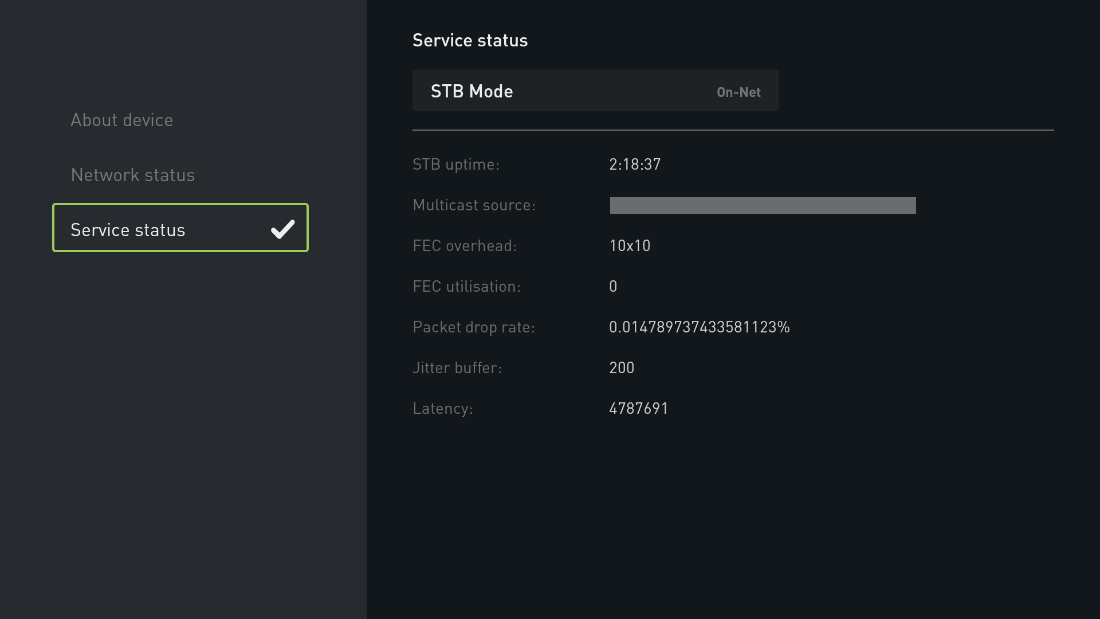 My Account - Service Status My Account - Service Status